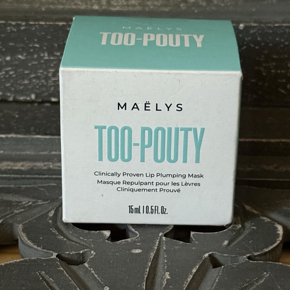 MAËLYS TOO-POUTY Lip Plumping Mask 15ml Vegan Cruelty Free NEW Sealed
